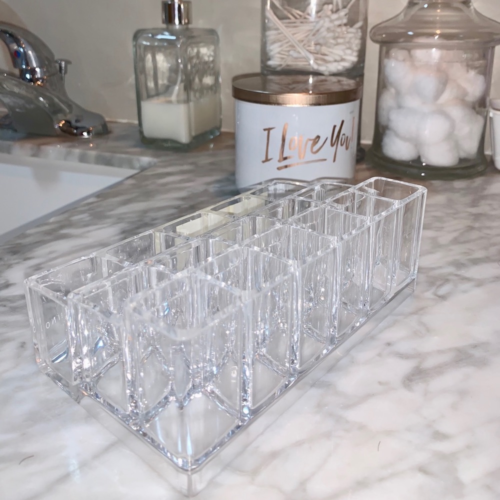 Lip Stick & Polish Organizer Clear Acrylic